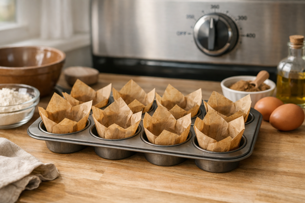 Prepare the Oven and Muffin Tin