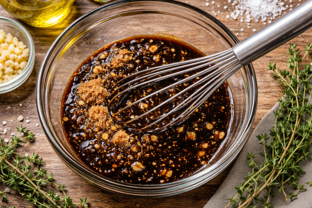Prepare the Brown Sugar Balsamic Mixture