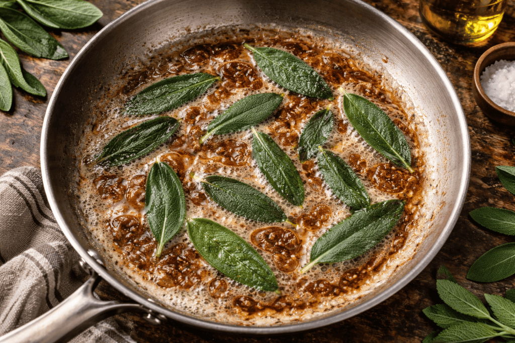 Make the Brown Butter Sage Sauce
