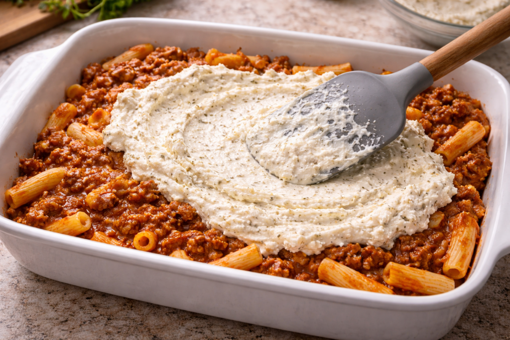 Assemble the Baked Ziti