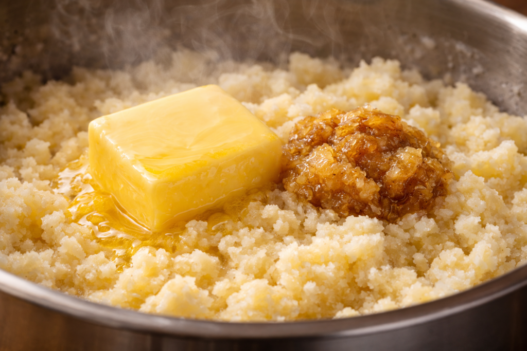 Add Butter and Garlic