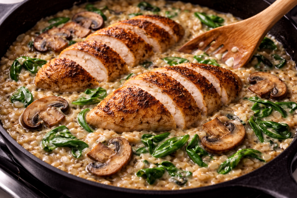 Add Spinach, Cream, and Cheese