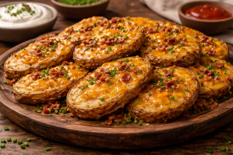 Baked Potato Slices with Cheese