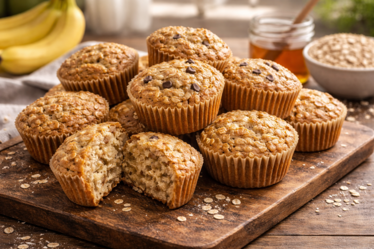 Banana Oatmeal Muffins
