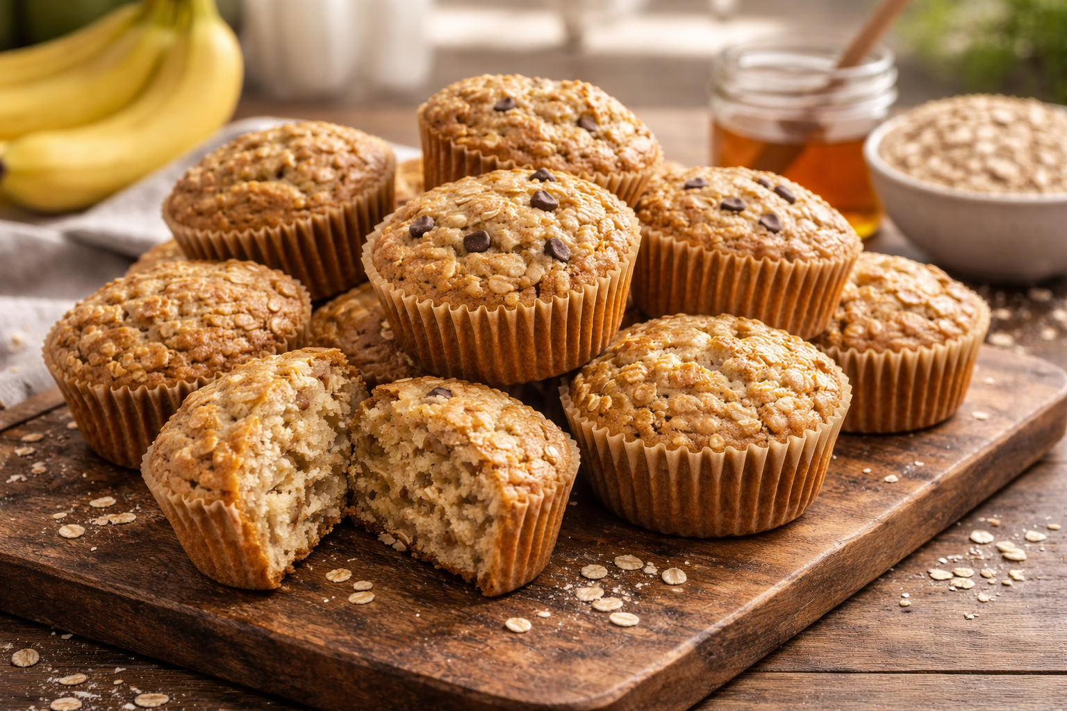 Banana Oatmeal Muffins