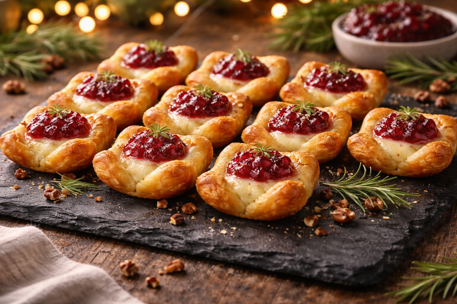 Cranberry Brie Bites