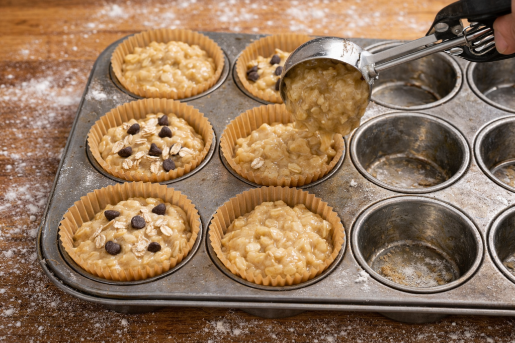 Fill Muffin Tin