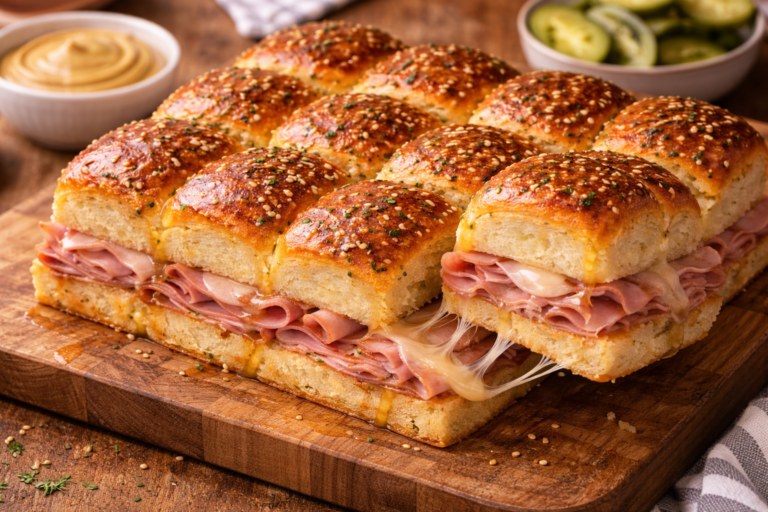 Glazed Ham and Cheese Sliders