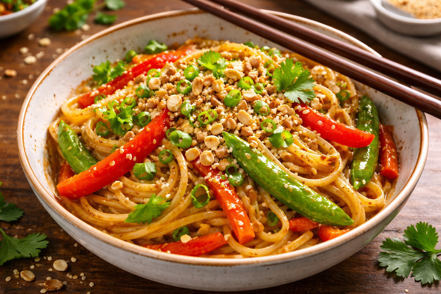 Peanut Noodle Stir Fry