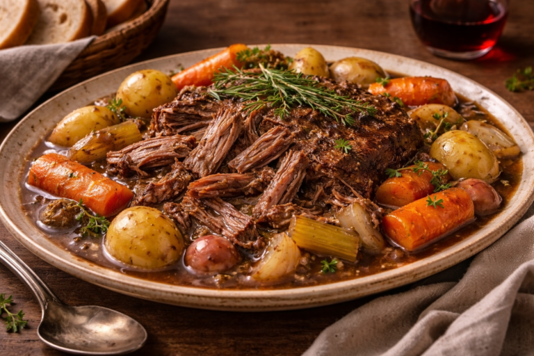 Slow Cooker Pot Roast with Vegetables