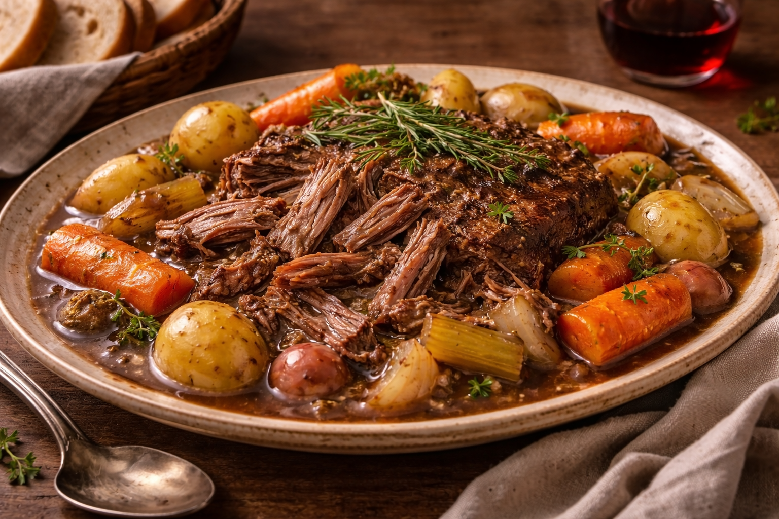 Slow Cooker Pot Roast with Vegetables