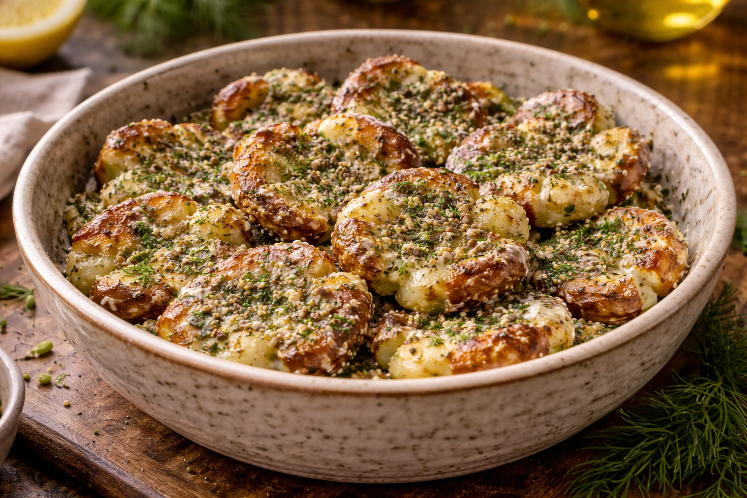 Smashed Potato Salad