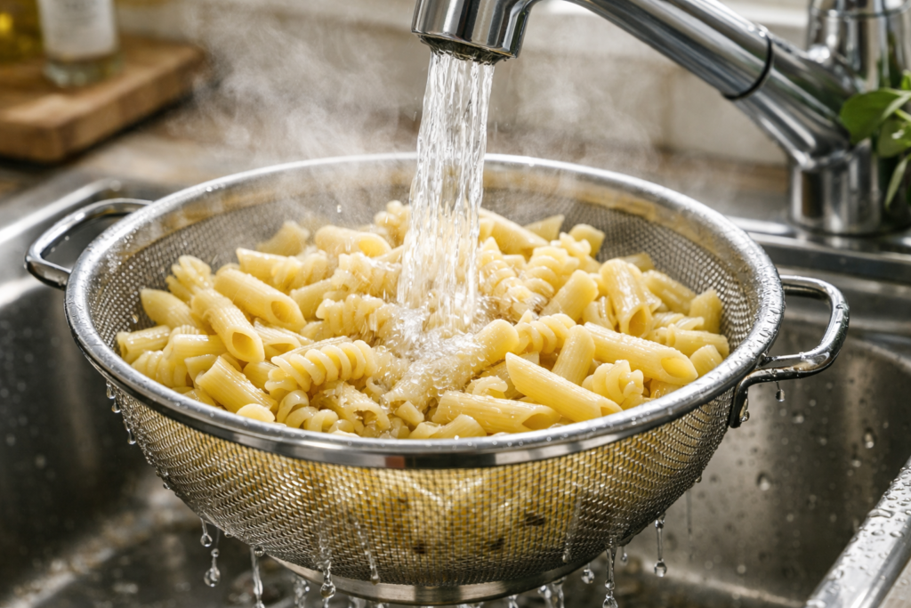 Cook and Cool the Pasta