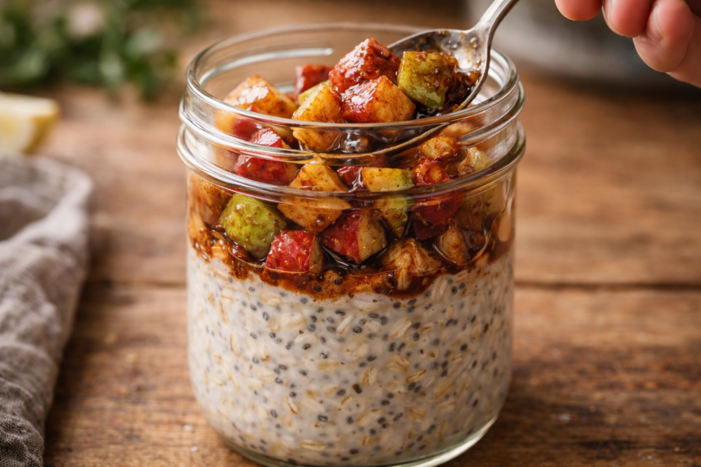 Layer the Oats and Apples