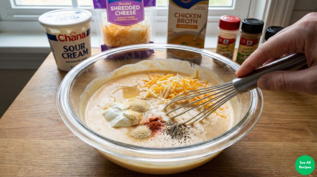 Prepare the Creamy Cheese Sauce