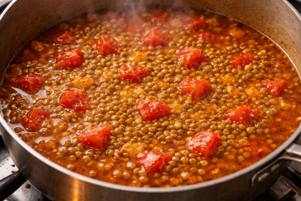 Add Broth and Simmer