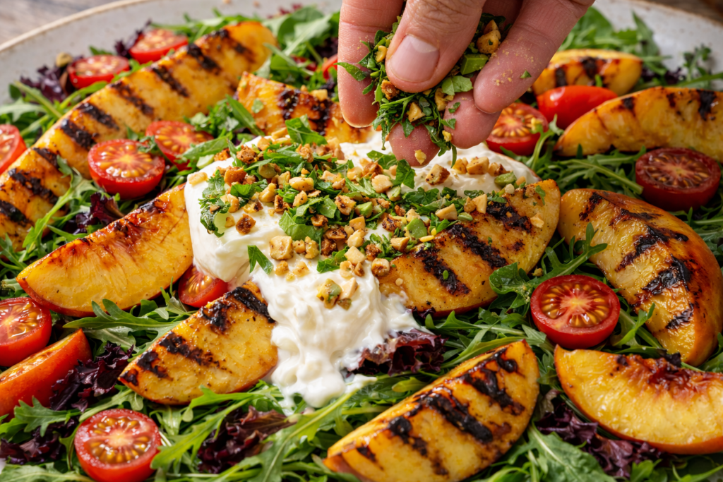 Sprinkle Basil and Nuts