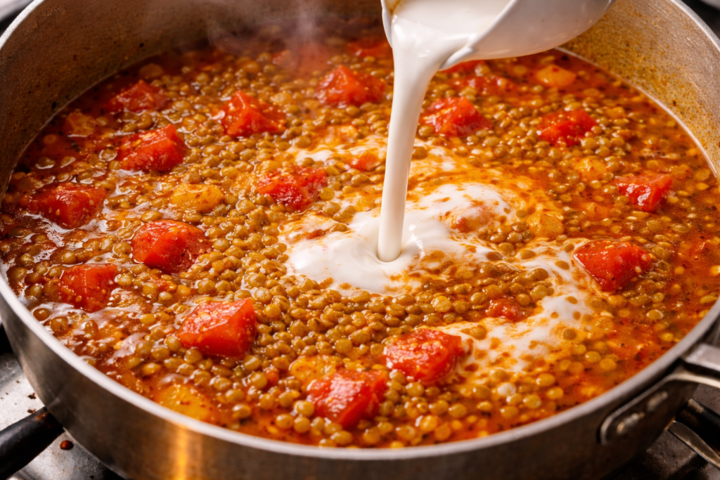 Stir in Coconut Milk
