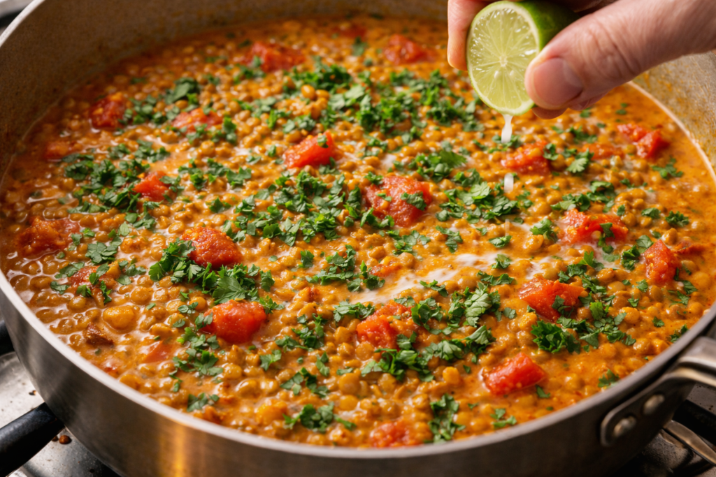 Finish with Fresh Lime and Cilantro