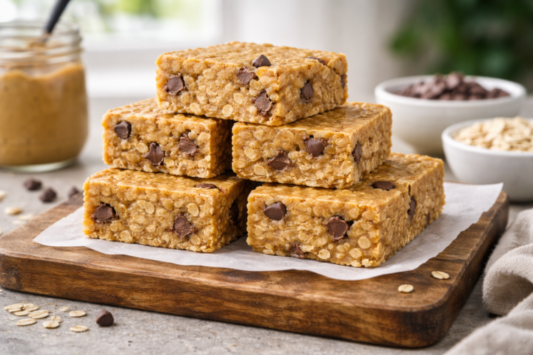 No-Bake Peanut Butter Oatmeal Bars