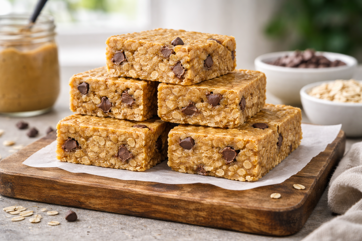 No-Bake Peanut Butter Oatmeal Bars