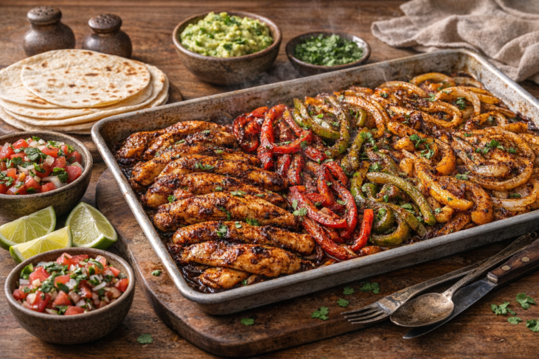 Sheet Pan Chicken Fajitas