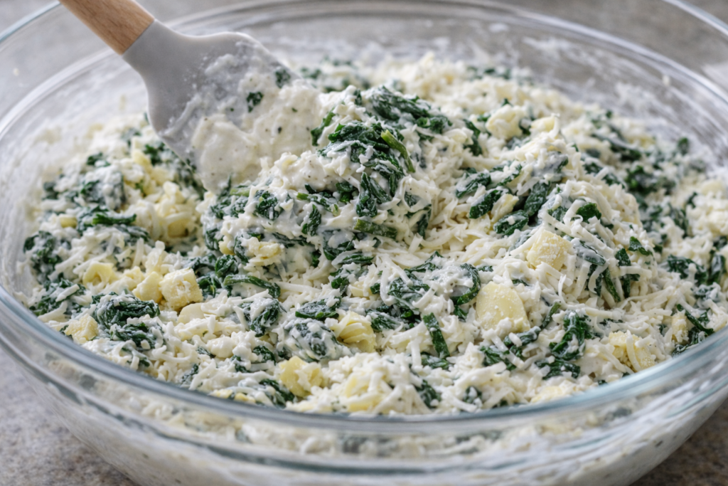 Fold in Vegetables and Cheese