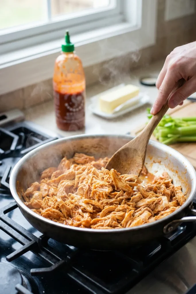 Buffalo Chicken Lettuce Wraps