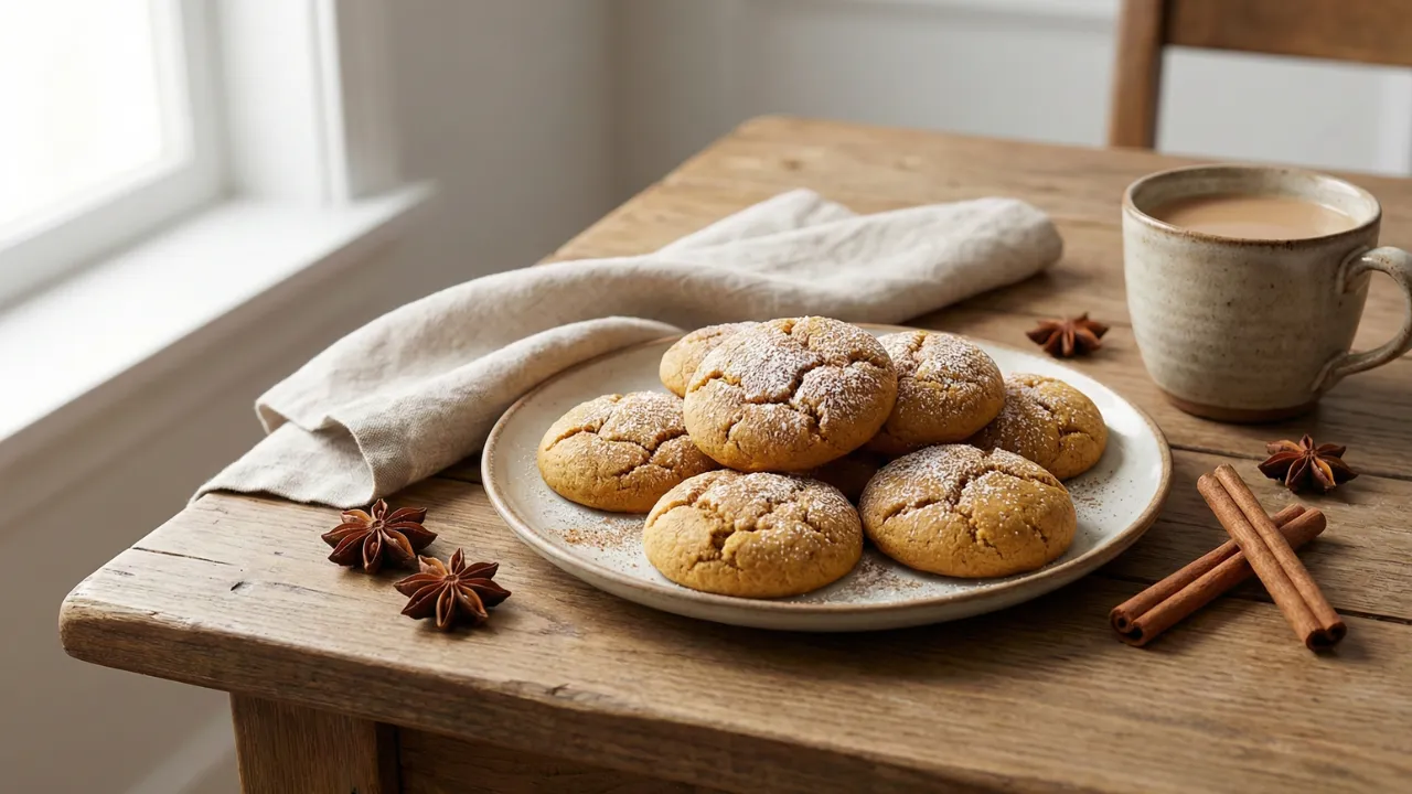 Chai Spiced Pumpkin Cookies