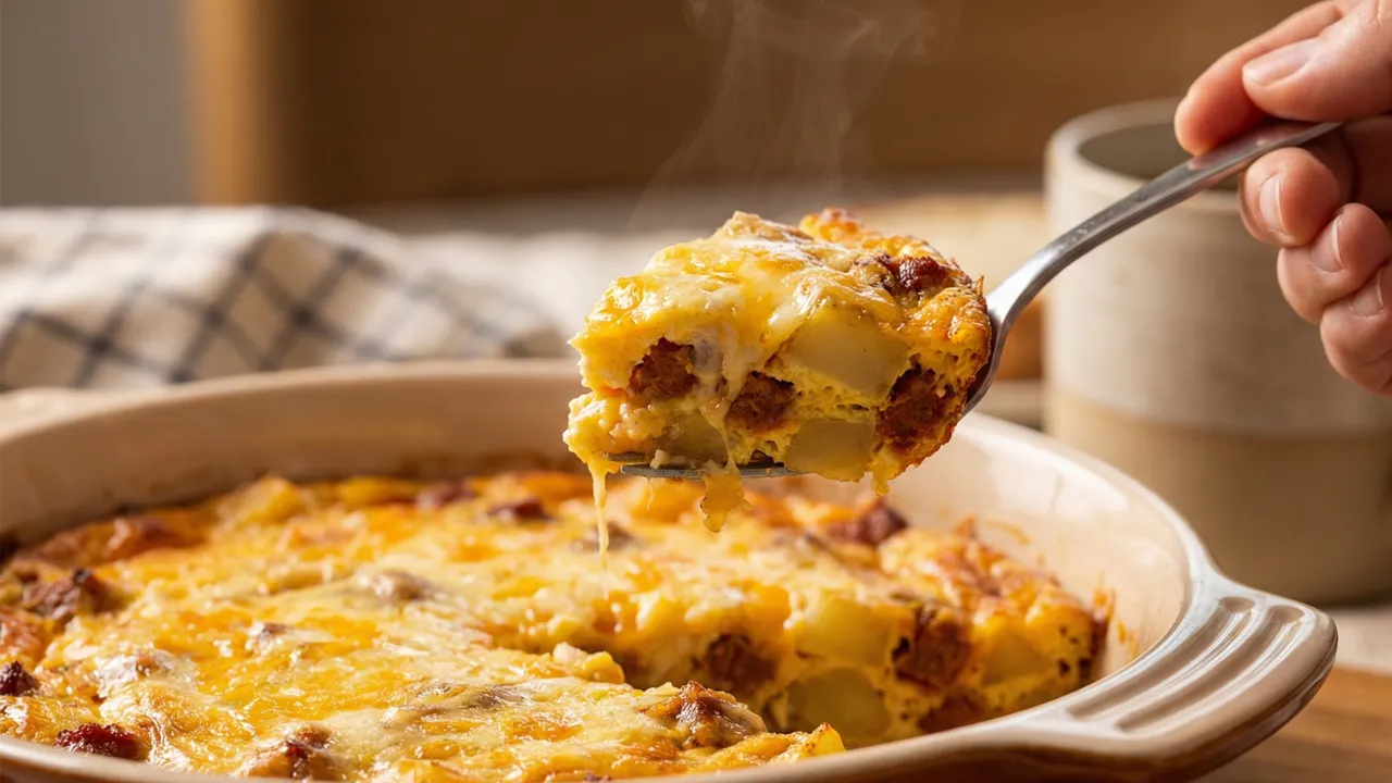 Chorizo Potato Egg Casserole
