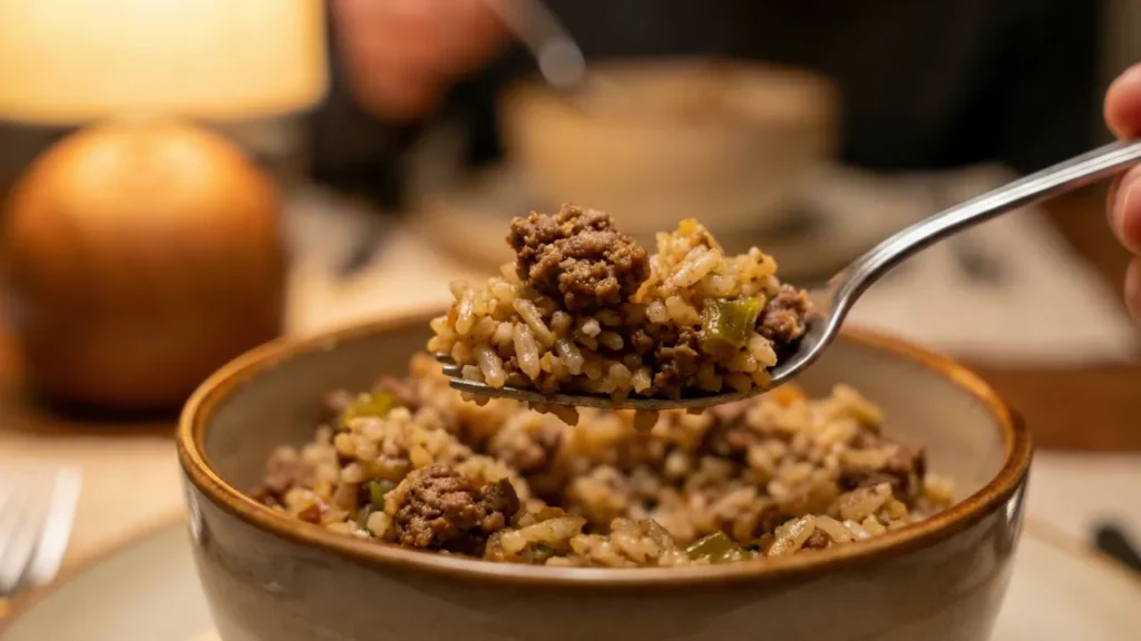 Dirty Rice with Ground Beef