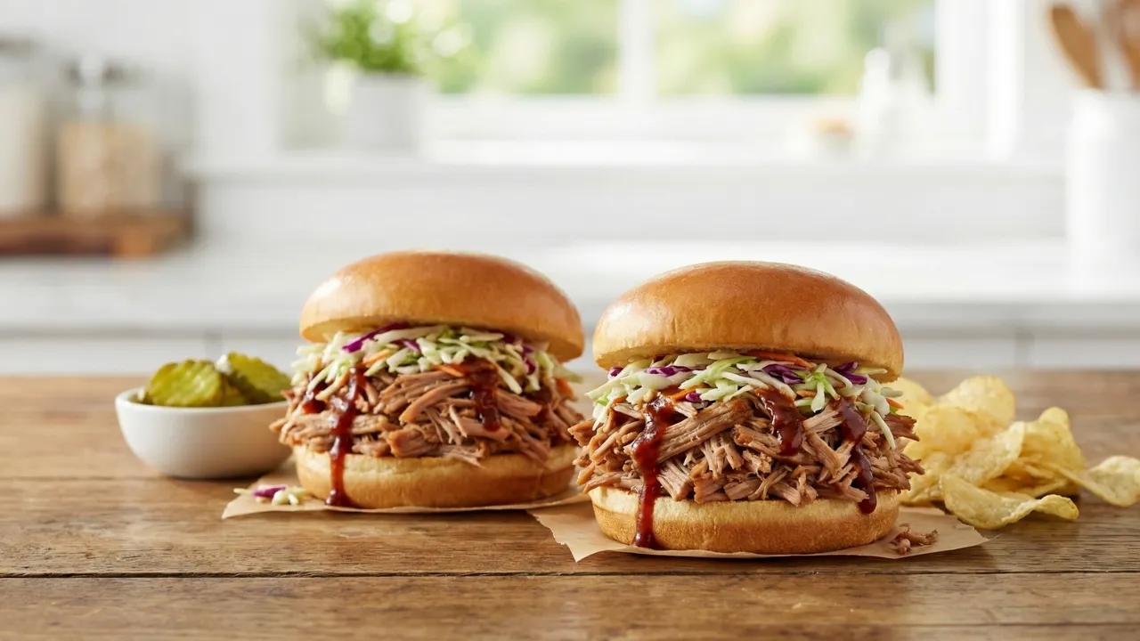 Instant Pot Pulled Pork Sandwiches