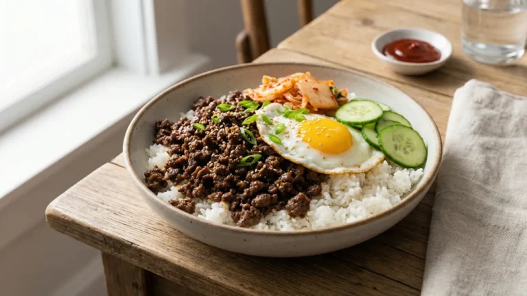 Korean Ground Beef Bowl