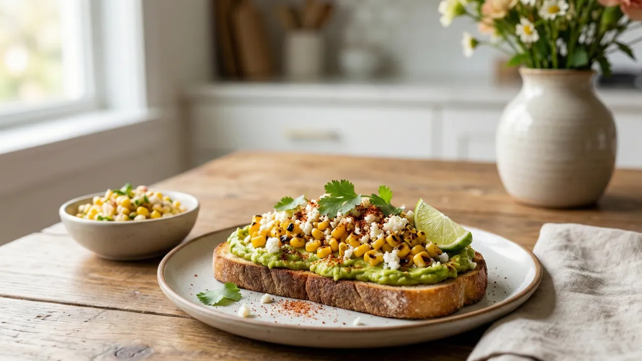 Mexican Street Corn Avocado Toast