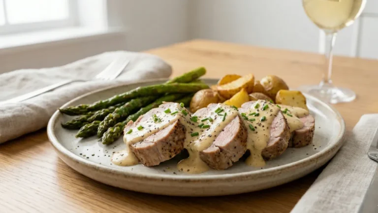 Pork Tenderloin with Dijon Cream Sauce
