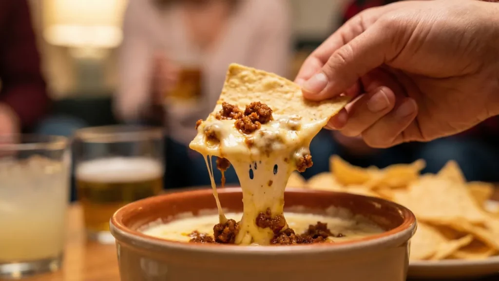 Queso Blanco Dip with Chorizo