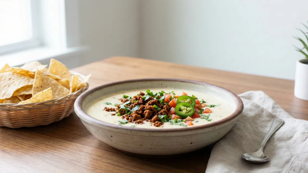 Queso Blanco Dip with Chorizo