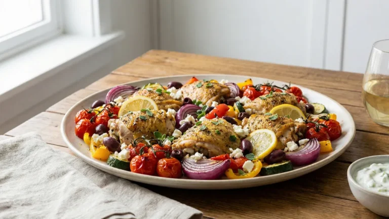 Sheet Pan Greek Chicken and Veggies