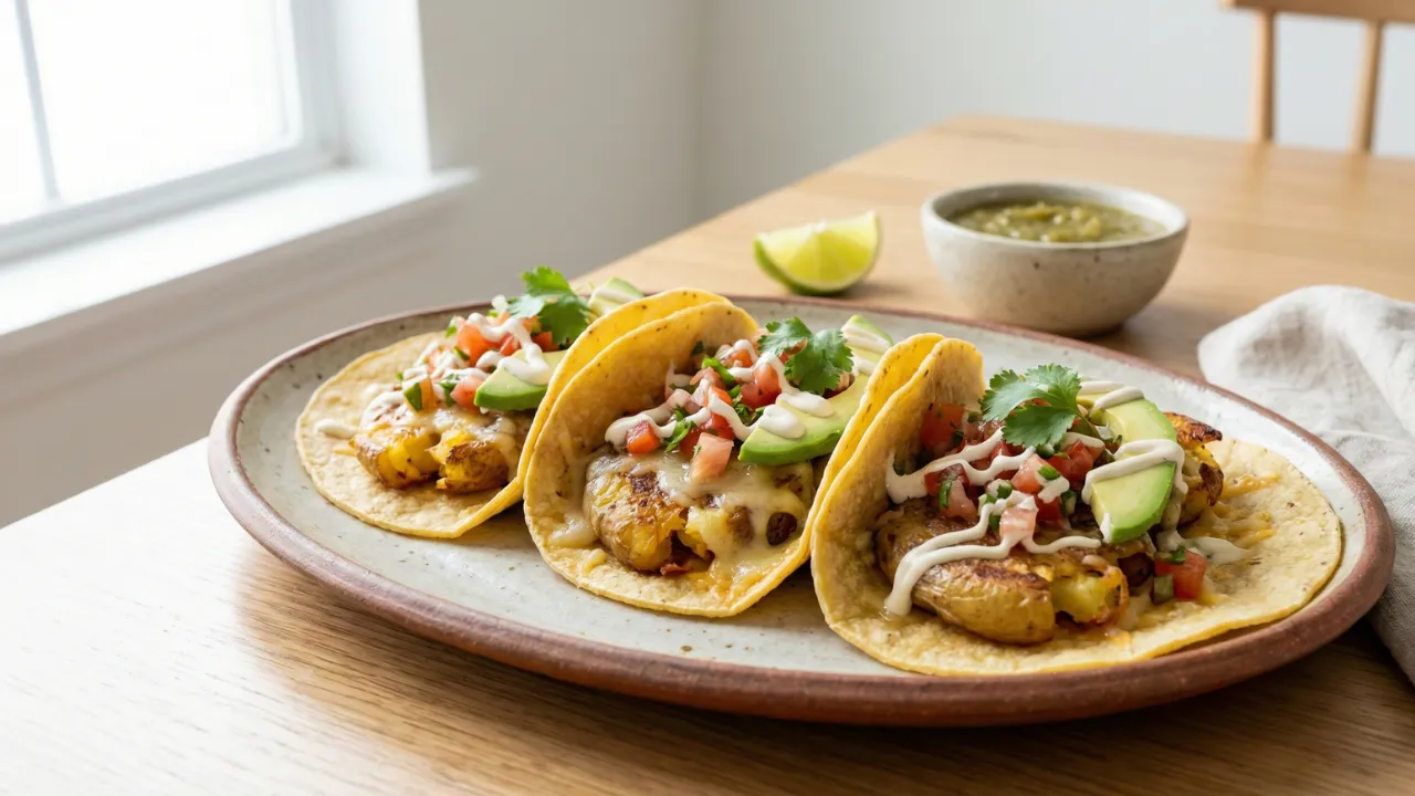 Smashed Potato Tacos