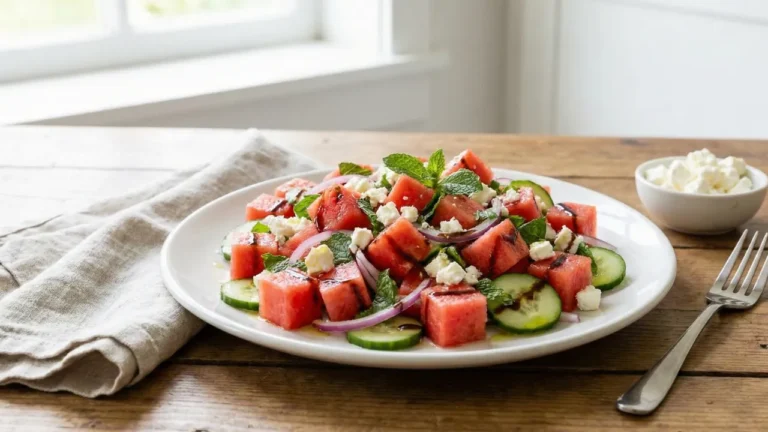 Watermelon Feta Salad with Mint